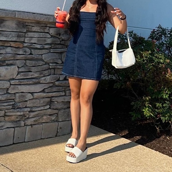 Y2k Denim strapless dress - Picture 2 of 2